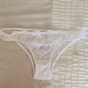 Free people eyelet lace undies, size S